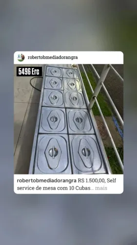 Self service de mesa 10 Cubas 220 V