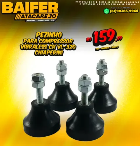 Pezinho Para Compressor Vibraless Ch Vl-320 Chiaperini