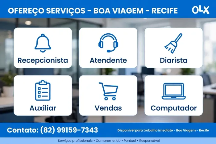 Ofereço serviços