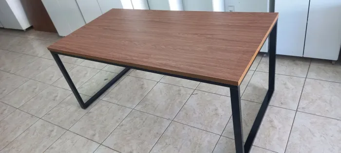 Mesa de reunião estilo industrial 1.80x0.90 reunião sala de jantar e área gourmet