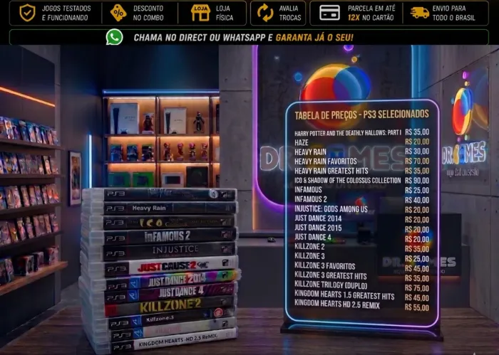 Jogos de PS3 - H, I, J e K