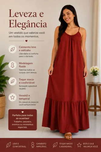 VESTIDO LONGO SOLTINHO