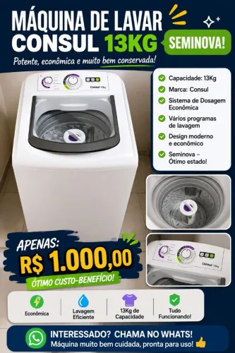 Tanquinho 13kg Consul 