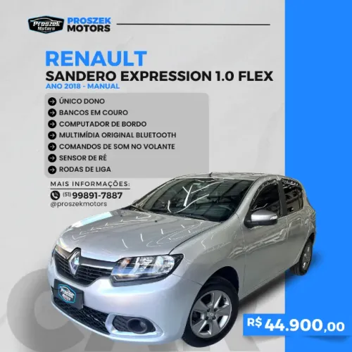 Renault Sandero Expression Flex 1.0 12V 5P 2018