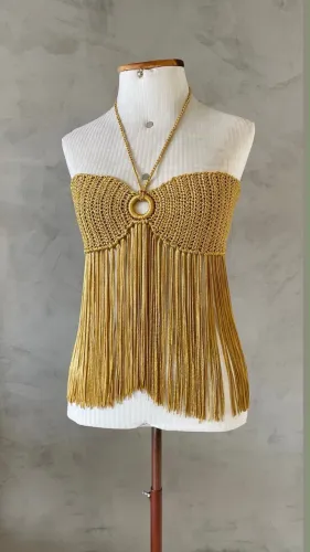 Top de Crochê com franjas! 