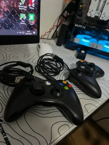 2 controles Xbox 360 CABO USB