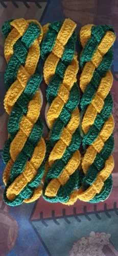 Tiara de croche clima da copa