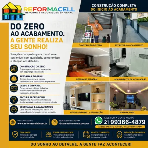 Serviços de Construção, Reforma e Decoração