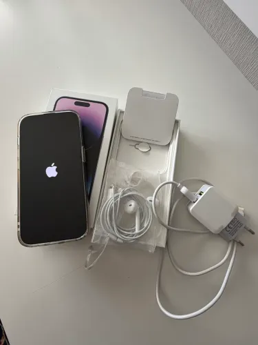 IPhone 14 Pro 256g Roxo tela perfeita sem arranhões com carregador