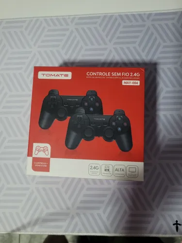 2 controles retro estilo ps2 sem fio