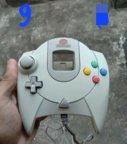 Dreamcast Controle Original Branquinho Funcionando Perfeitamente 