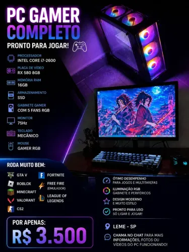 Pc gamer completo