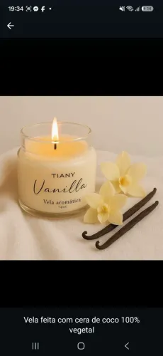 Vela aromática vanilla