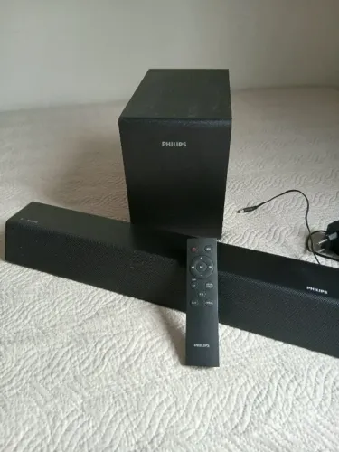 Barra de som Philips 2.1 com Bluetooth -tab5305/12 Cor Preto