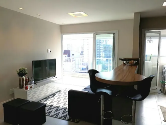 Apartamento mobiliado a venda no Air Campo Belo, 49m, 01 dorm, lazer completo, piscina roo