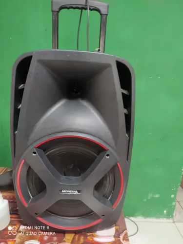Caixa de som amplificada mondial 550w