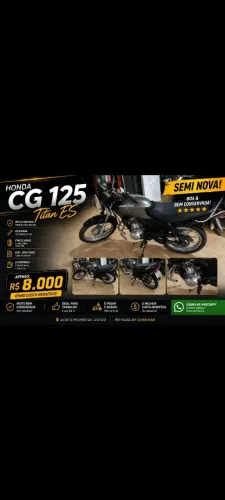 Honda CG 125 Titan ES - Muito Conservada - Pronta para Roda