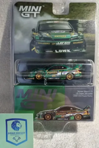 Nissan Silvia (S15) LB-Super Silhouette LBWK 2024 Fausto Racing - #858 - Mini GT