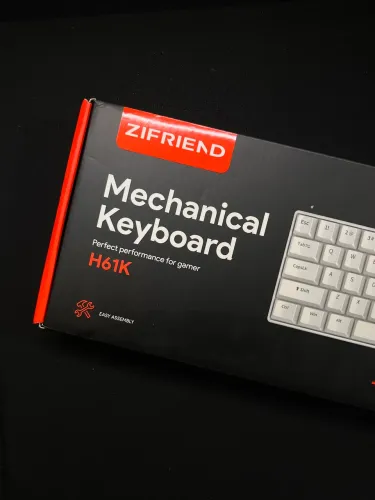 TECLADO MECÂNICO ZIFRIEND H61K SWITCH VERMELHO NOVO