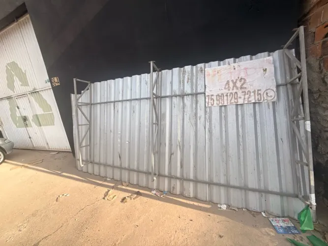 Cobertura de telha de zinco 4x2