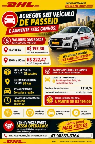 Estamos agregando veículos