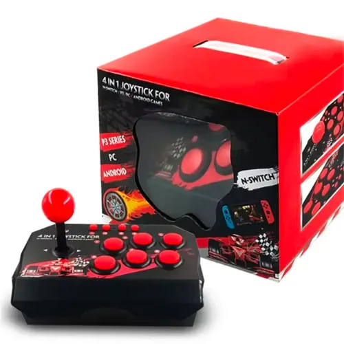 Controle Joystick com fio 4 em 1 - Arcade