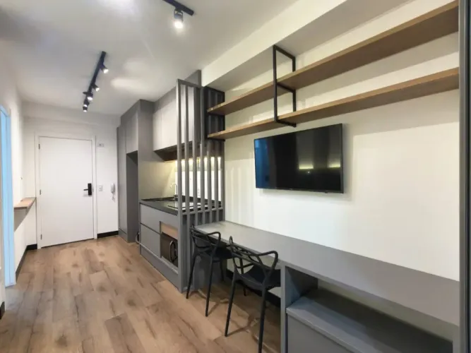 Apartamento studio novo para alugar ou vender no Hub Brooklin, mobiliado, próx. metrô, Sho