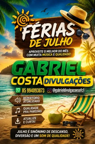 Pendrives atualizados repertório de férias