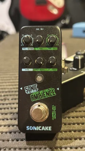 Pedal Delay Reverb Sonic Ambience Sonicake pra guitarra violão
