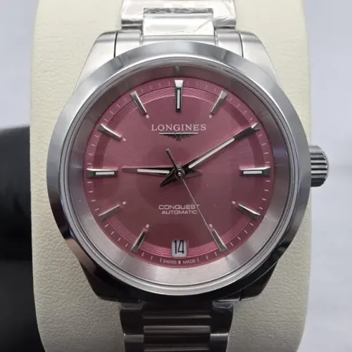 Relógio Longines Conquest Automático 34mm Feminino Aço Inoxidável Novo na Caixa