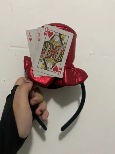 Chapéu rainha de copas fantasia