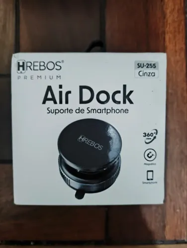 Suporte Veicular Hrebos SU-255 Air Dock Articulado MagSafe Preto para Celular