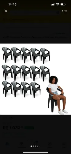 Mesas e cadeiras de plástico