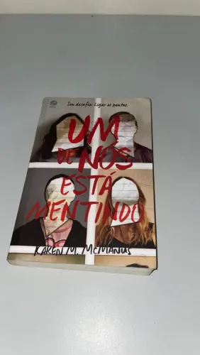 Livro "Um de nós está mentindo" + marcador de páginas