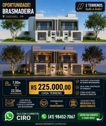 Vende-se, Lindo Terreno Com Projeto Aceita Troca em Curitiba 