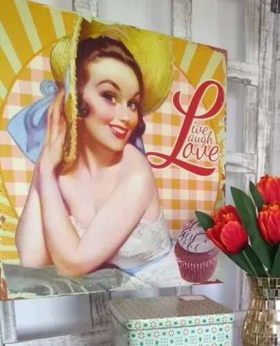 Quadro tela pinup