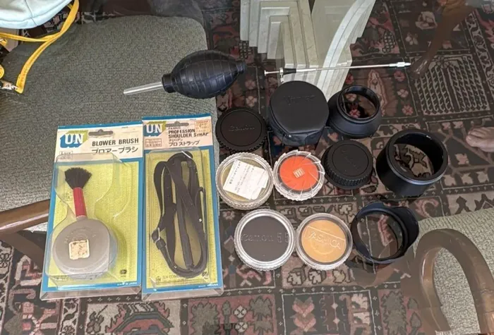 Lente objetiva conjunto de filtros e acessórios 