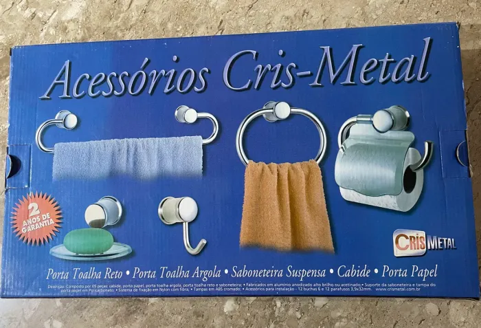 Kit acessórios para banheiro.