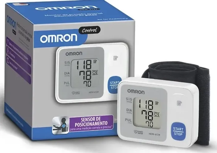 Monitor de Pressão Arterial de Pulso Control HEM-6124 Omron