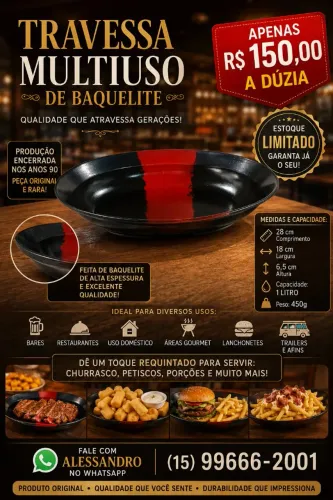 Travessa multiuso de baquelite de alta qualidade, alta espessura com estoque limitado