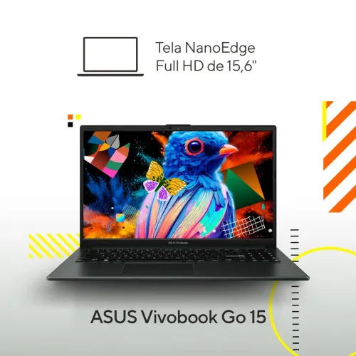Notebook ASUS Vivobook Go 15 E1504F - NOVO LACRADO + GARANTIA