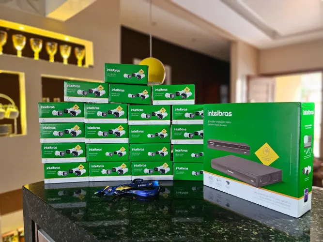 Câmera de segurança na promoção