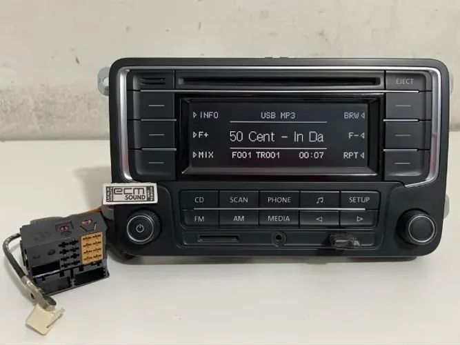 Rádio Volkswagen Original Gol Saveiro Voyage G7 G8 Com Senha e Chicote