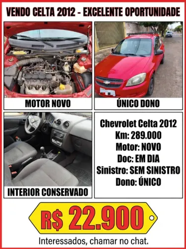 Chevrolet Celta Life/ LS 1.0 MPFI 8V Flexpower 3P 2012