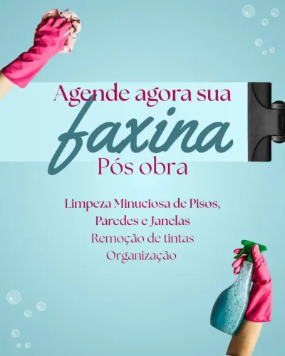Faxina pós obra 