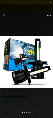 Lâmpadas H7 shocklight s14 nano headlight