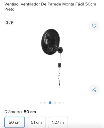 Ventilador de parede 