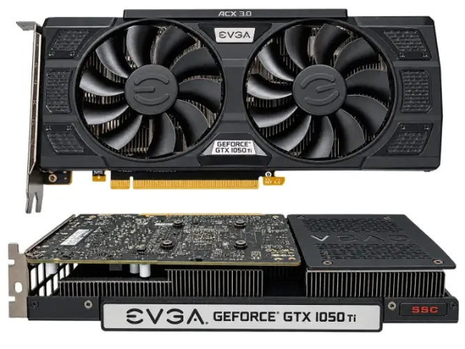 RARIDADE Placa de video EVGA GeFORCE GTX 1050 Ti FTW DT -4GDDR4