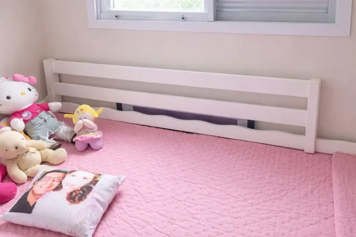 Grade de Proteção Lateral para Cama Solteiro /Infantil - Branca