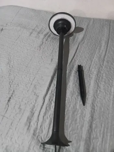 Poste Balizador de jardim 60cm com LED 12w Branco Quente 
